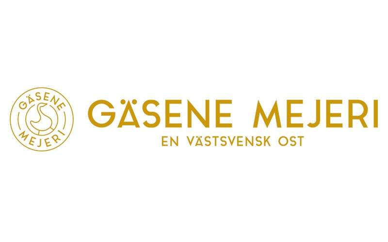 Gäsene mejeri liggande logotyp